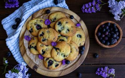 Blueberry Cheesecake Cookies mit dem Thermomix