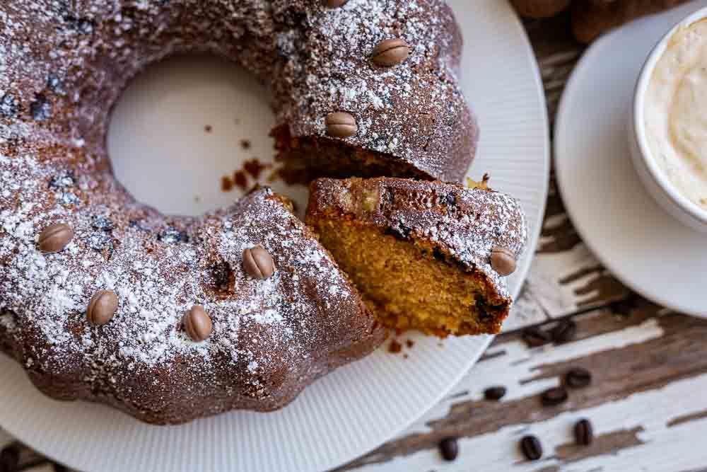 Thermomix Gugelhupf Kaffeelikör-Kuchen von oben