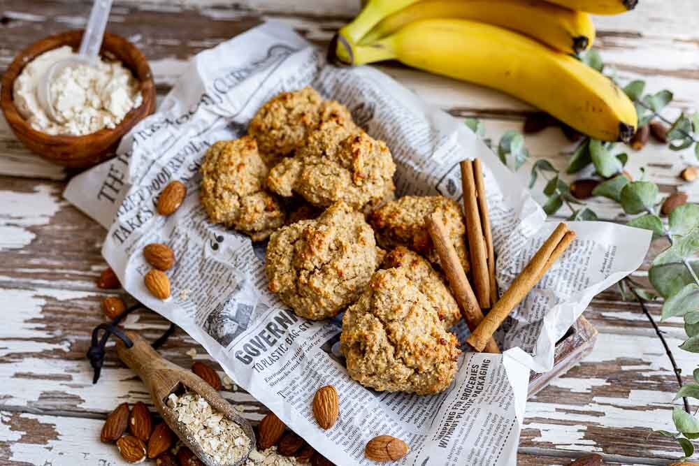 Proteinkekse von oben