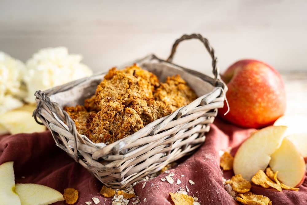 Thermomix Apfel-Hafer-Kekse von oben