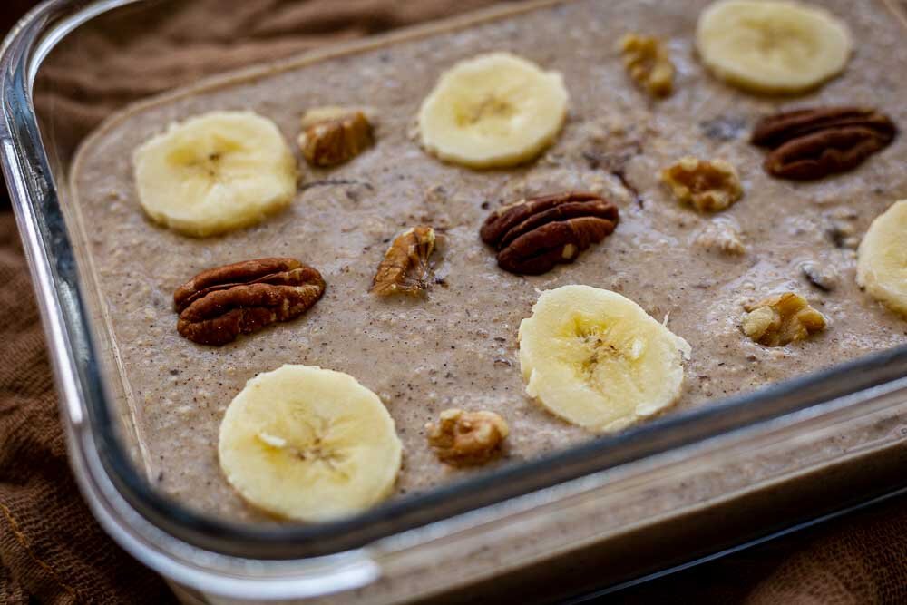Thermomix Baked Oatmeal vor dem Backen