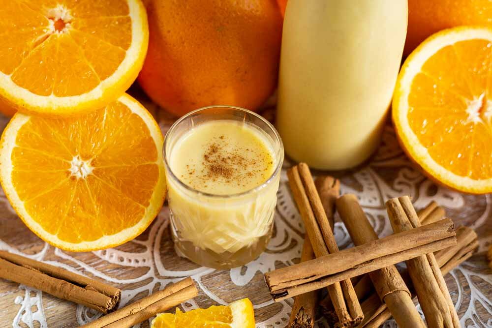 Thermomix Orangen-Zimt-Likör im Glas