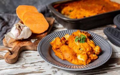 Veganer Gnocchi-Auflauf in der Ofenhexe