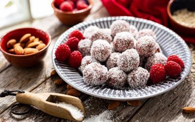 Himbeer-Energy-Balls mit dem Thermomix