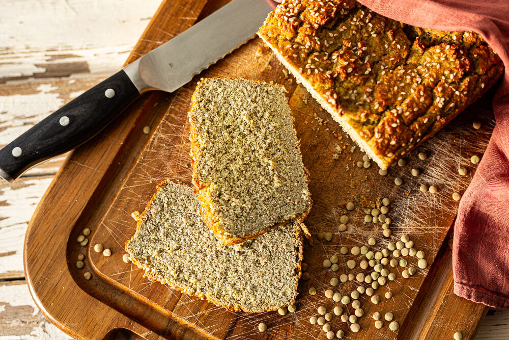 Linsenbrot von oben